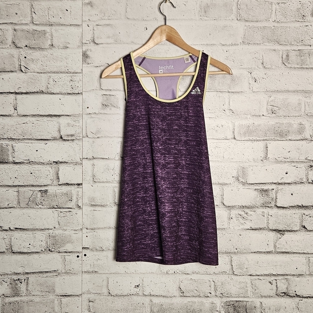 Adidas Techfit Tank Top Womens Medium Purple Athletic Training